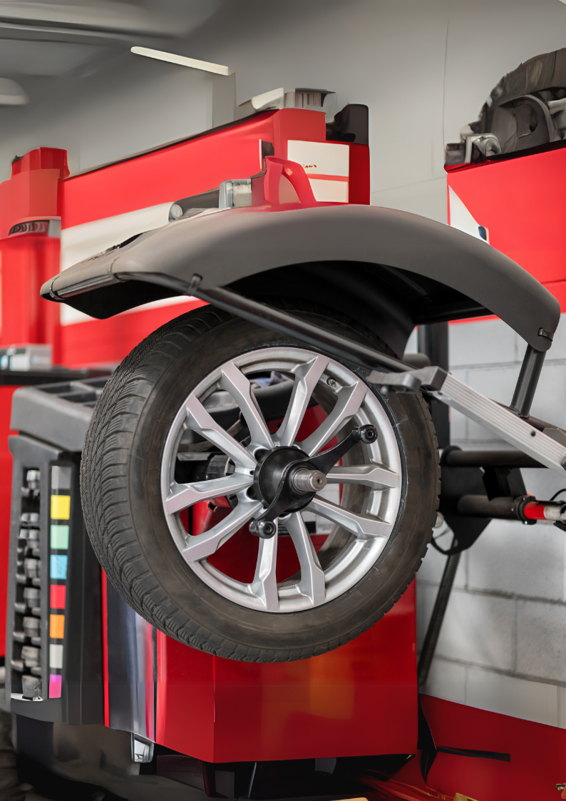 Mounting tires on rims and balancing 20"+